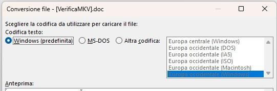 Codifica caratteri